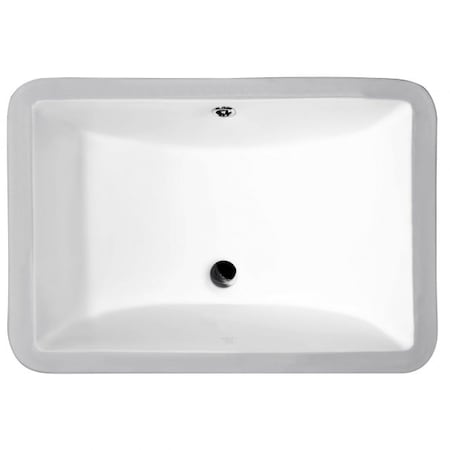 Anzzi Pegasus 21" Ceramic Undermount Sink Basin in White LS-AZ107